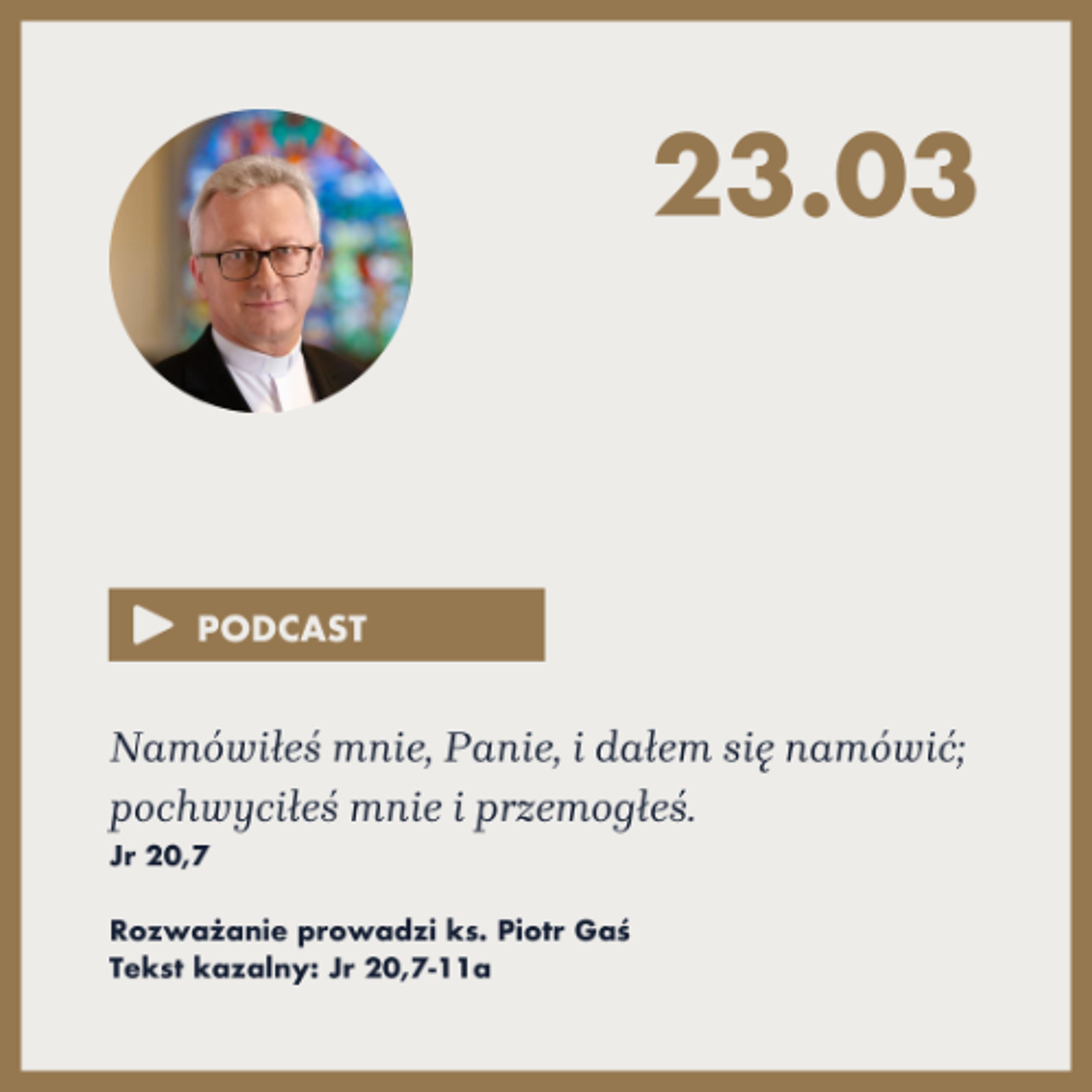 Niedziela ze Słowem, rozważanie z nabożeństwa z 23 marca 2025 episode artwork
