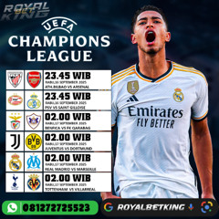 JADWAL PERTANGINGAN UEFA CHAMPIONS LEAGUE | AGEN JUDI BOLA ONLINE