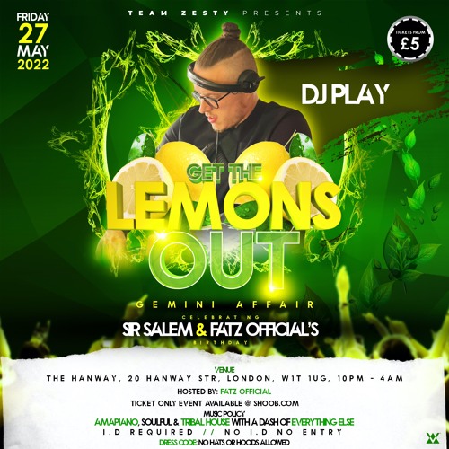 GET THE LEMONS OUT DJ Play