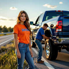 My Gator Girl on I-95
