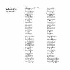 GOD 68 - Gerhard Rühm - Blumenstück, Excerpt