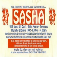 Sasha - Kick n Hard (1st Birthday) Bishop Mill Hotel, Elgin, Scotland - 02-04-92