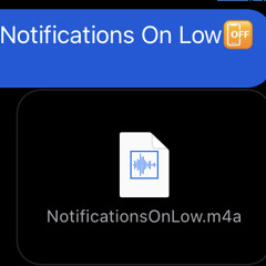Notifications On Low