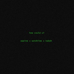 how could u? (prod. wstdtime X kabeh)