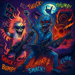 Clink, clack, thump, bump, smack!