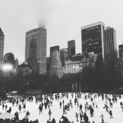 Ice Skating At Night