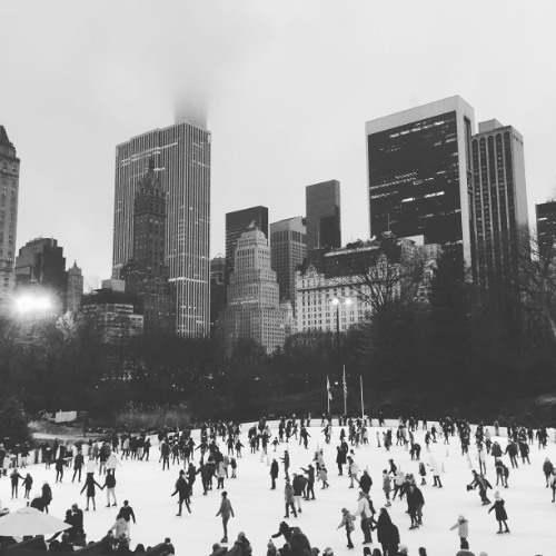 Ice Skating At Night