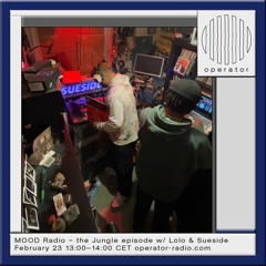 MOOD Radio #4: The Jungle Episode w/ Lolo & Sueside (live From Operator)