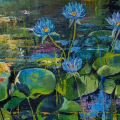 Jardin de lotus bleu -