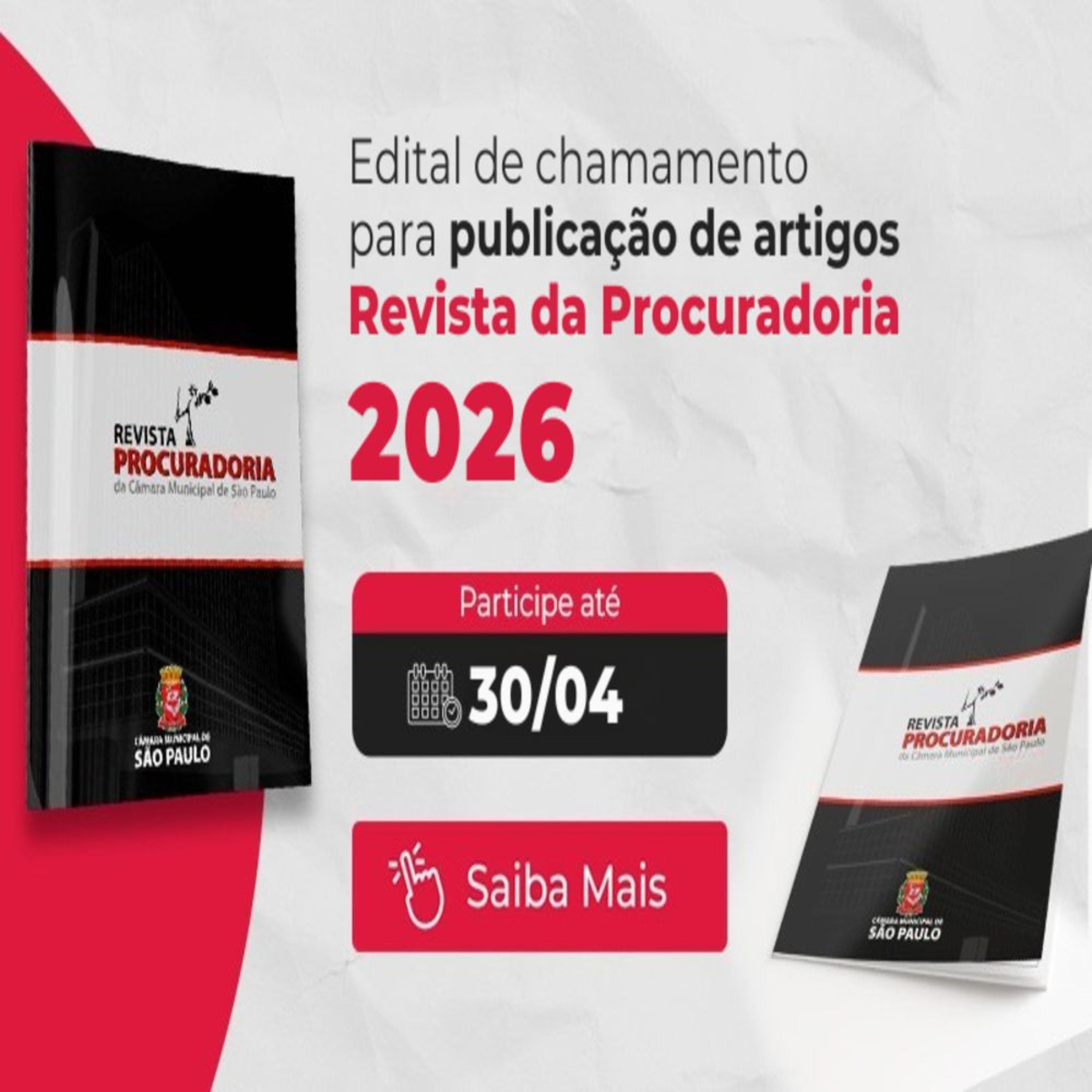 01.04.2026 = REVISTA DA PROCURADORIA ESTENDE PRAZO PARA ENVIO DE ARTIGOS episode artwork