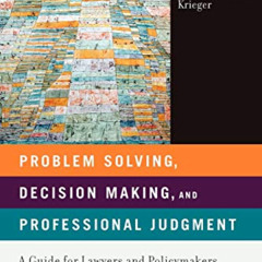 VIEW EBOOK 📮 Problem Solving, Decision Making, and Professional Judgment: A Guide fo