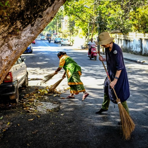 Walking My Bangalore Broom Through Malleswharam