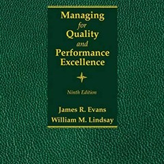 Get PDF EBOOK EPUB KINDLE Managing for Quality and Performance Excellence by  James R