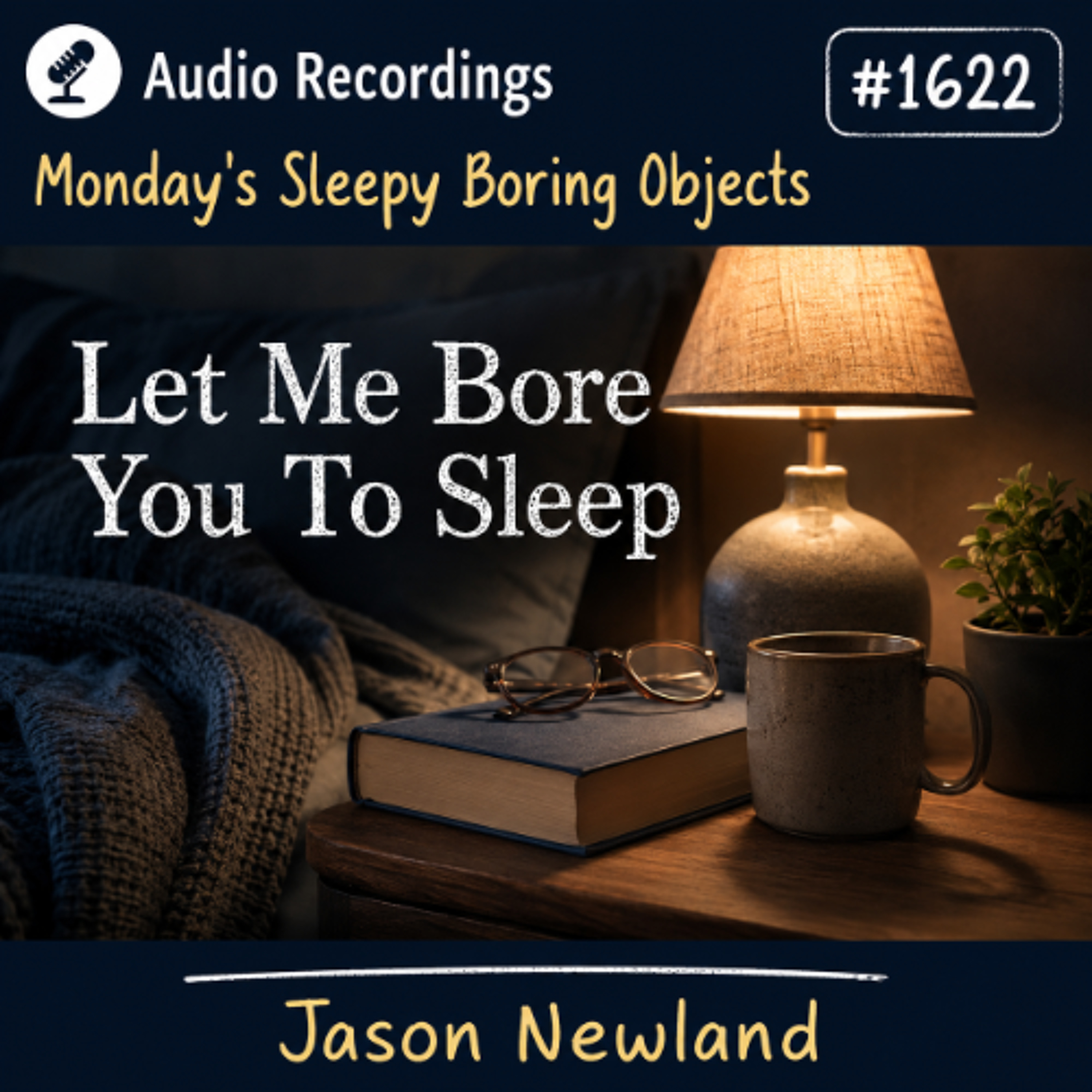 (Overnight Voice Only) Audio Recordings  Monday’s Sleepy Boring Objects  #1622 Let Me Bore You To Sleep  Jason Newland  1st June 2026