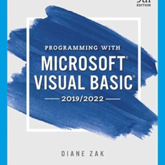 [Free] EPUB 🖊️ Programming With Microsoft Visual Basic 2019/2022 (MindTap Course Lis