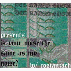is your noise the same as my noise? w/ costanzach 08/04/2021