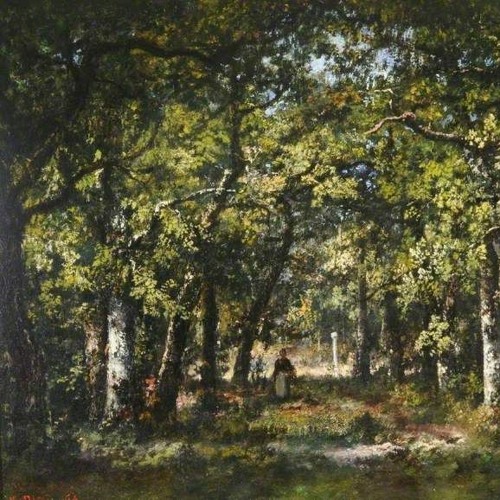 In the forest of fontainebleau by Narcisse-Virgile Diaz de la Peña