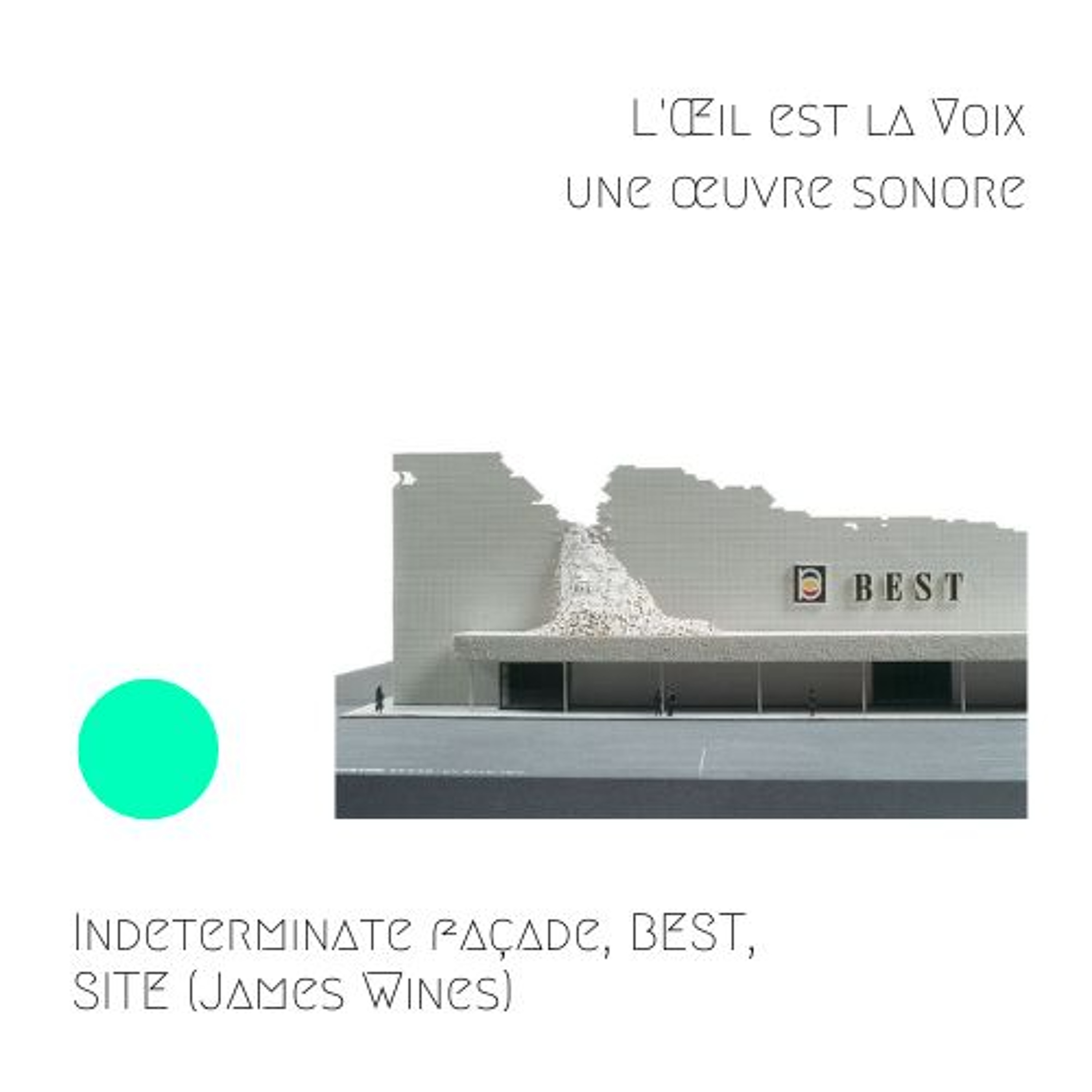 Indeterminate façade, BEST, Houston, Texas, SITE (James Wines), 1975