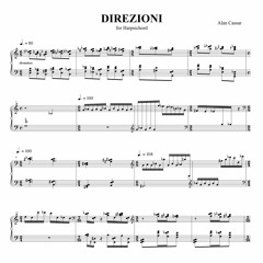 'Direzioni' for Harpsichord (2012)(EXCERPT)