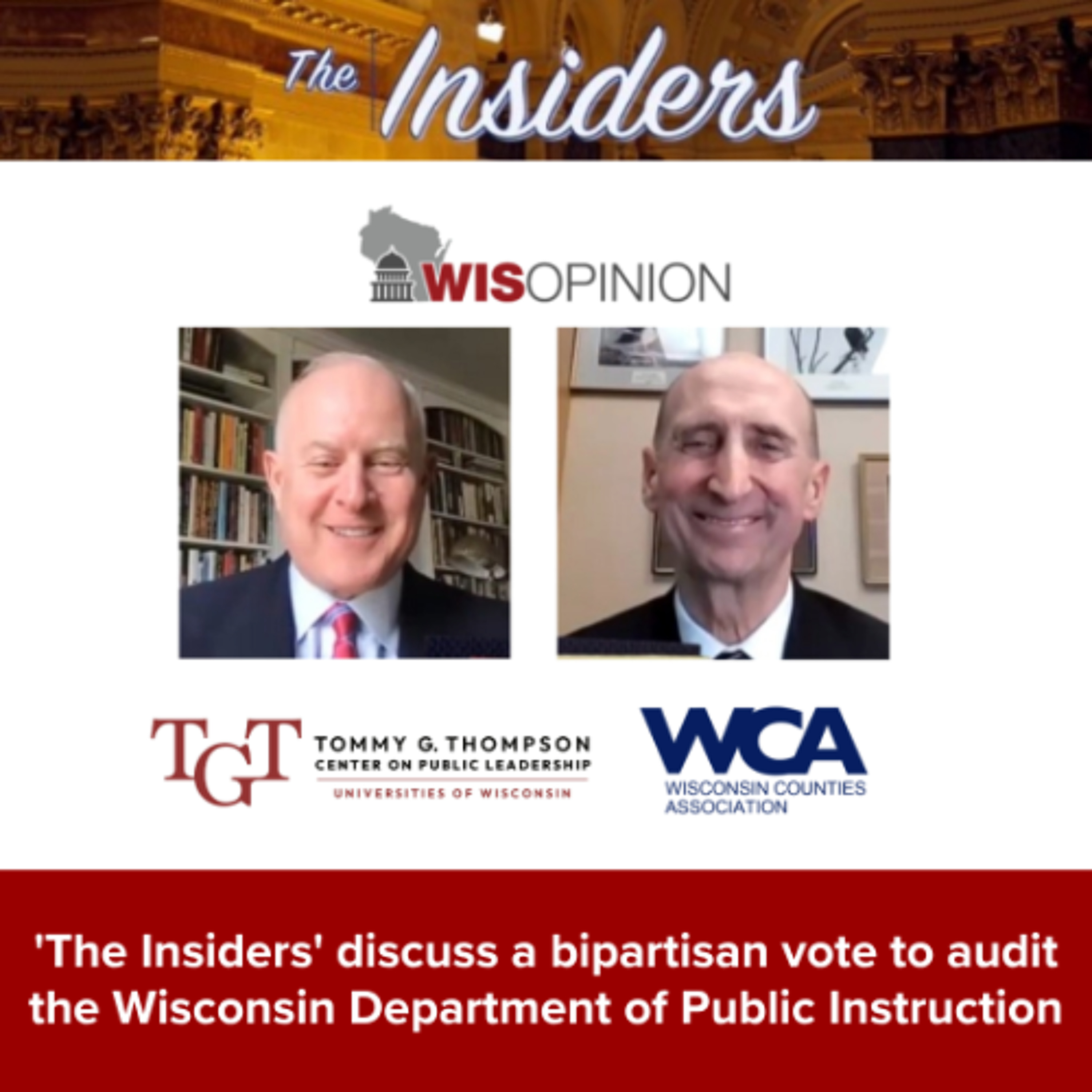 WisOpinion: 'The Insiders' discuss a bipartisan vote to audit the Wisconsin Department of Public Instruction episode artwork