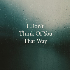 I Don't Think Of You That Way