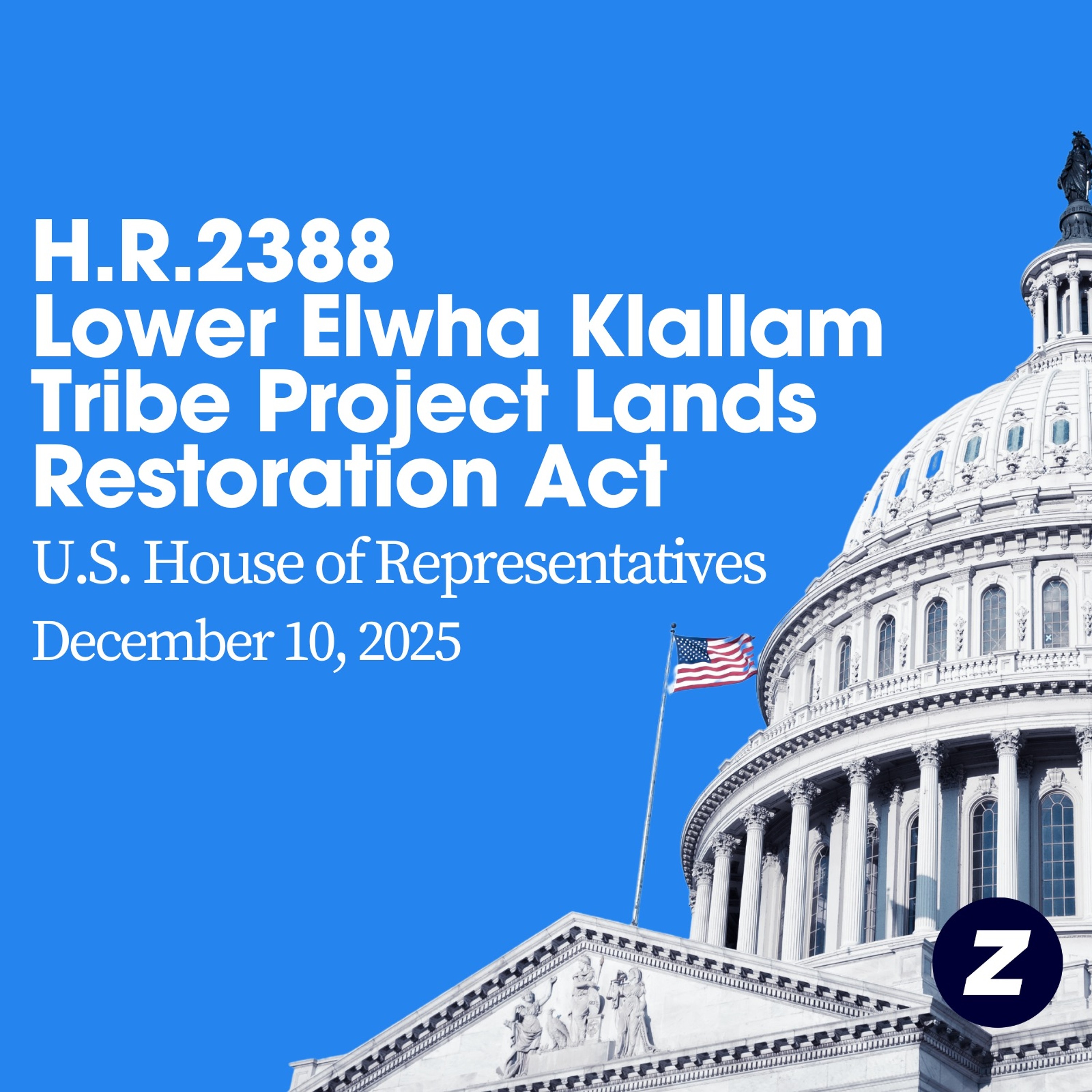 H.R.2388 - Lower Elwha Klallam Tribe Project Lands Restoration Act episode artwork