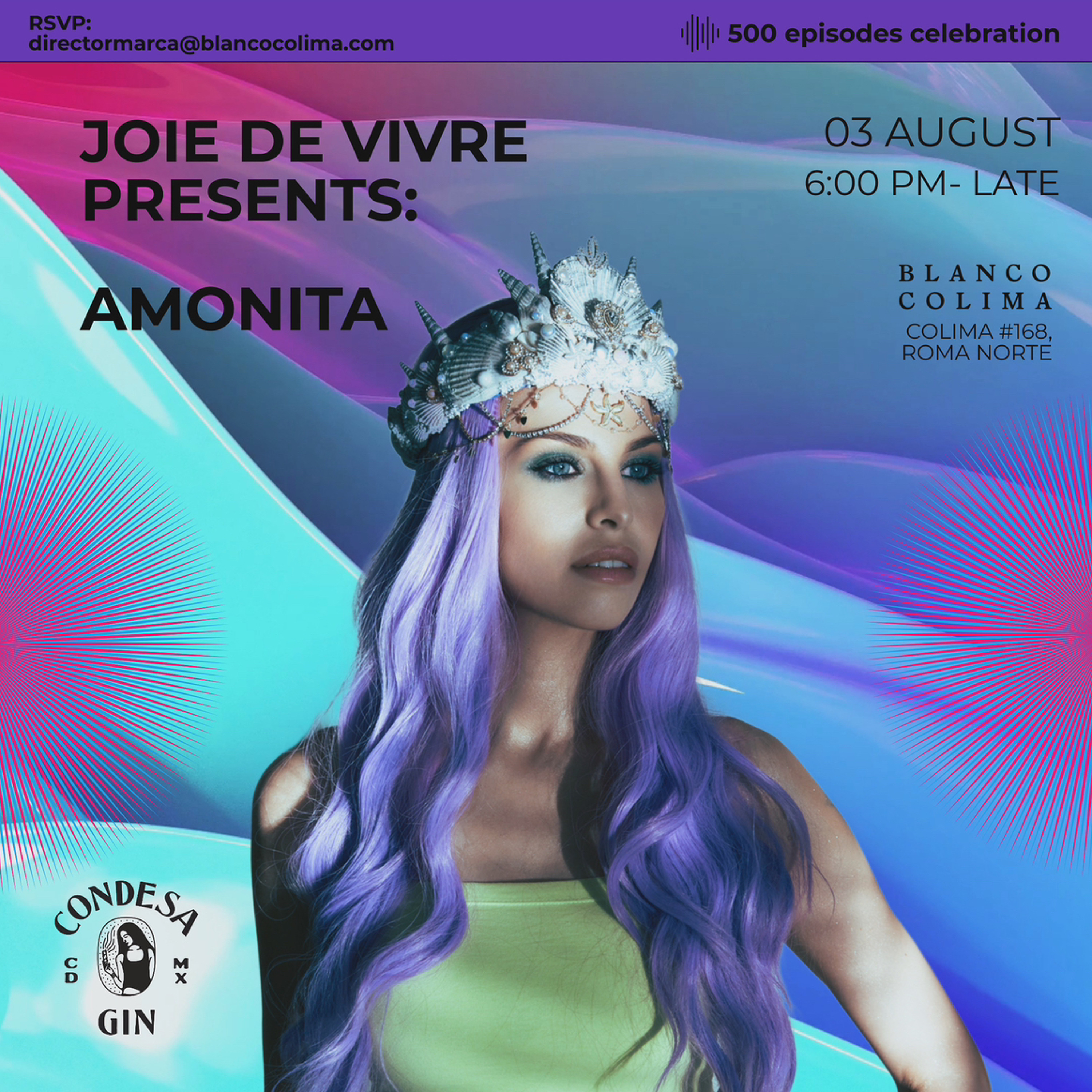 Joie de Vivre - Episode 498 - RSVP for the 500 episode celebration - episode artwork