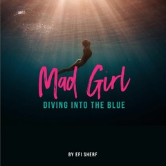 Mad girl diving into the blue