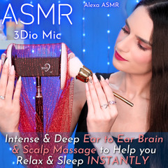 Intense Ear to Ear Brain Massage on the 3Dio Mic with a Sequin Fabric - Strong Tingles
