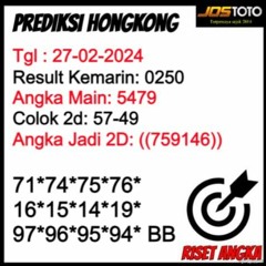 Prediksi HK 27 Februari 2024