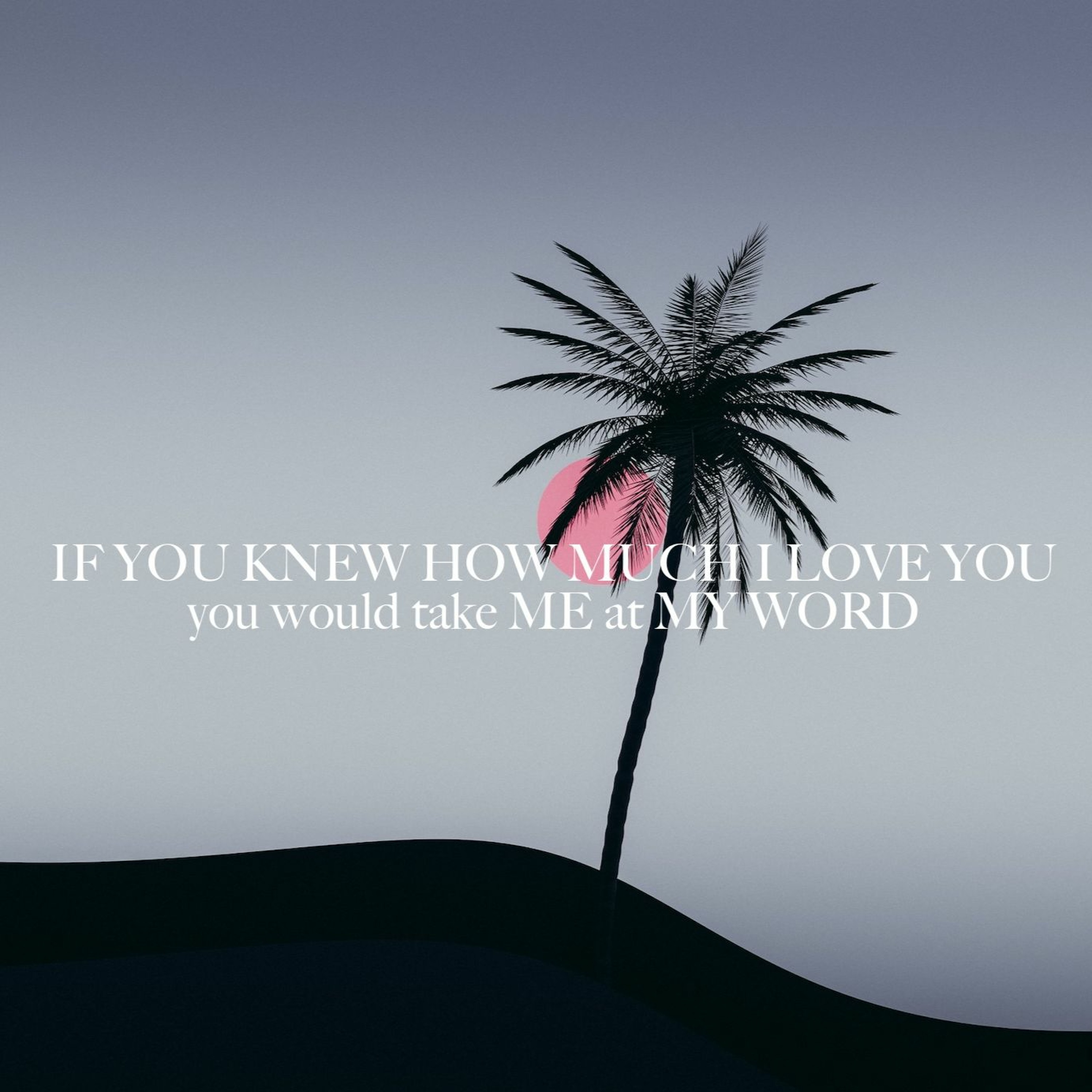 IF YOU KNEW HOW MUCH I LOVE YOU —you Would Take ME At MY WORD episode artwork