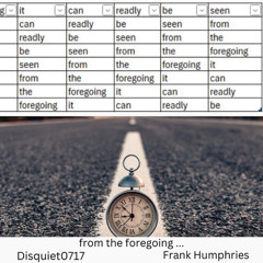 from the foregoing(Disquiet0717)