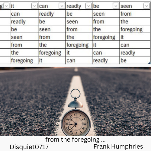 from the foregoing(Disquiet0717)