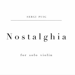 Nostalghia for solo violin