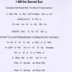 5 - I AM The Sacred Sun (Invocation Of The Personal Rishi)