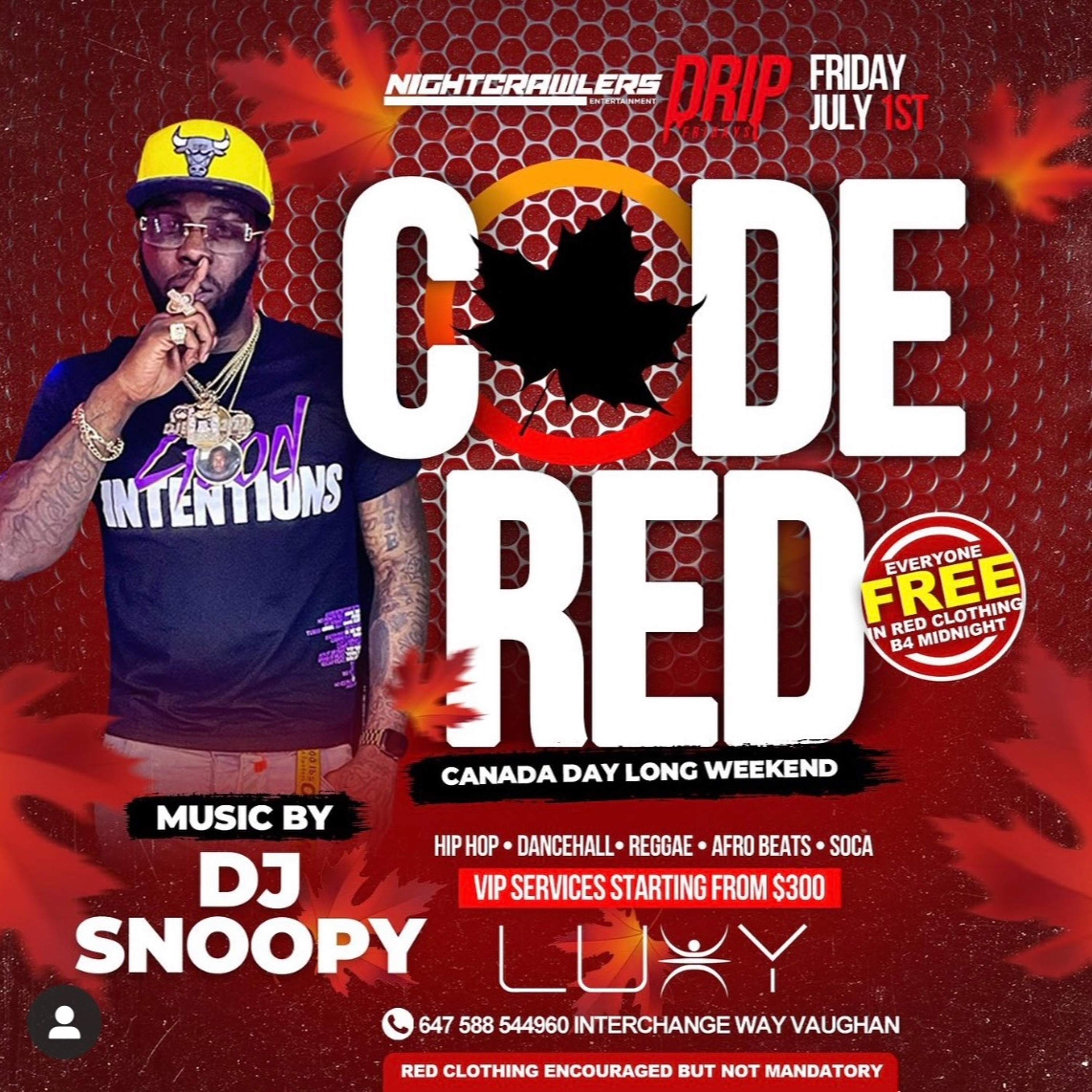 DJ SNOOPY LIVE AUDIO @ CODE RED INSIDE LUXY FT MC QUACEY DAN