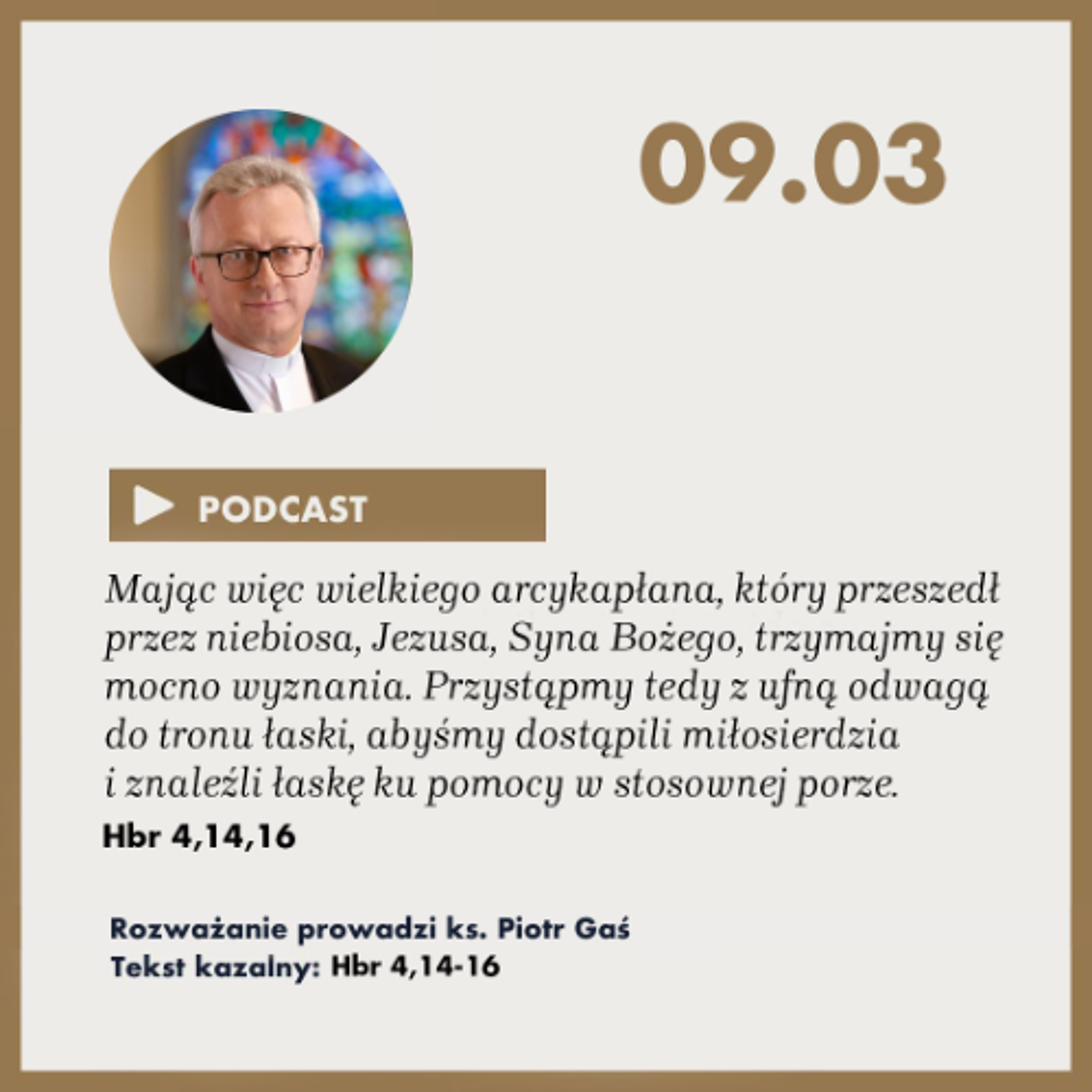 Rozważanie z nabożeństwa z 9 marca 2025 episode artwork