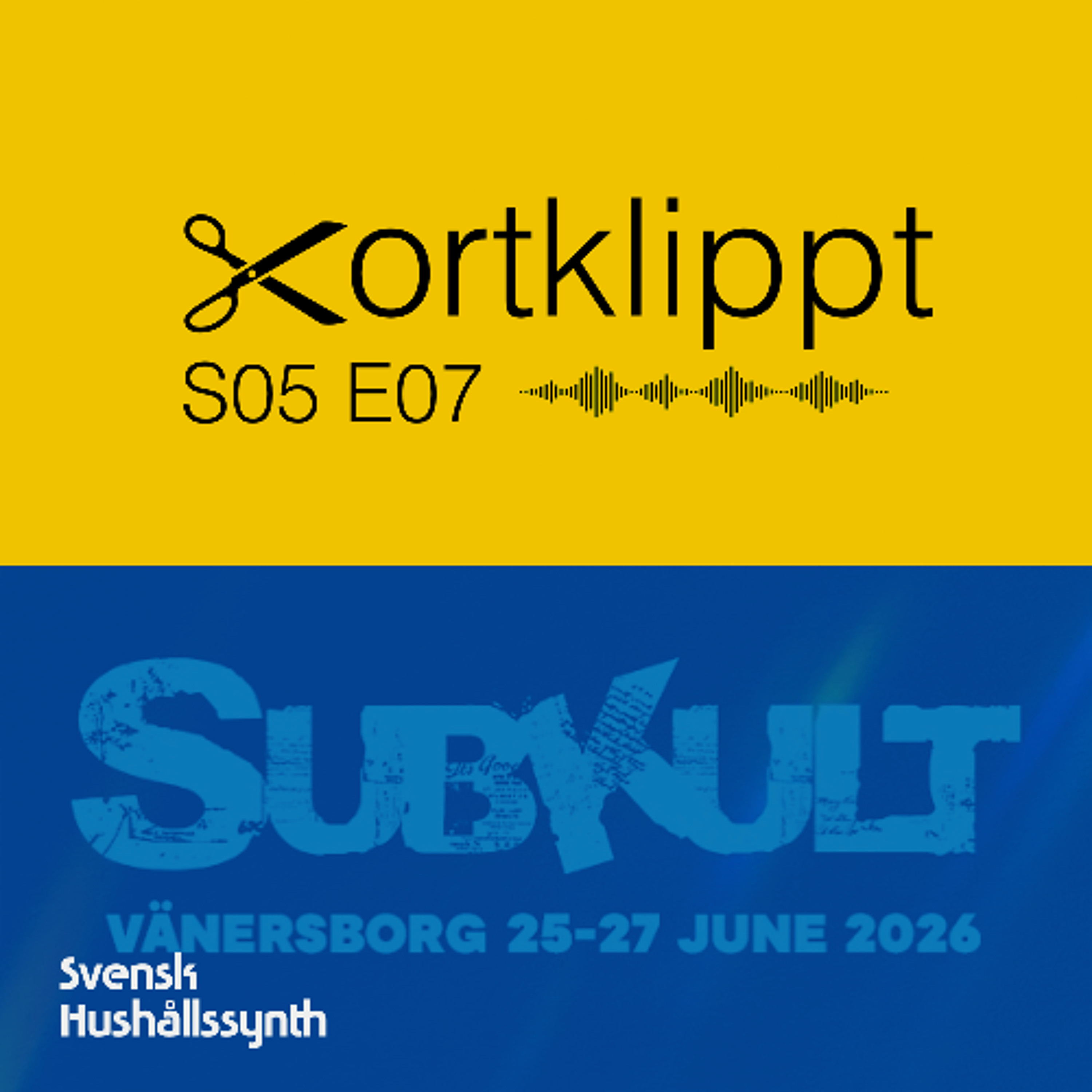 SHSKortklippt #96 Syntetiska släggor och subkultur episode artwork