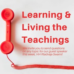 Learning & Living the Teachings: Q&A with HH Rtadvaja Swami