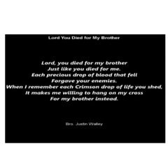 Lord You Died For My Brother