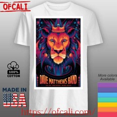 Dave Matthews Band May 1st 2024 Bruxelles Belgium head lion Poster shirt