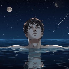 Moon and stars