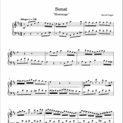 Piano Sonata No. 3 "Hommage" in D Major Op. 29 (complete), for piano