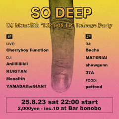 DJ Monolith at SO DEEP 20250823