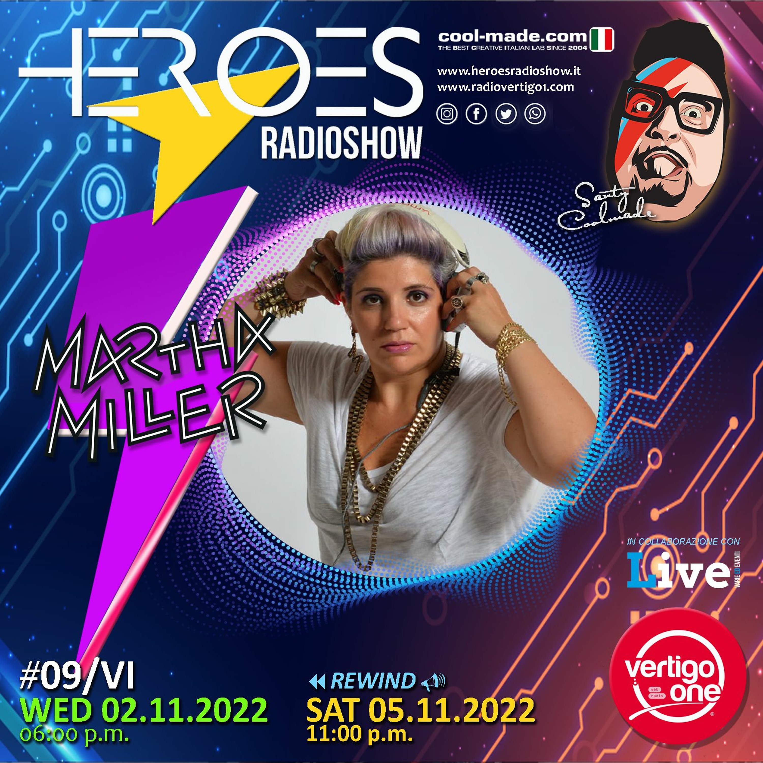 #09/2022-23> HEROES RadioShow - Special Guest MARTHAMILLER episode artwork