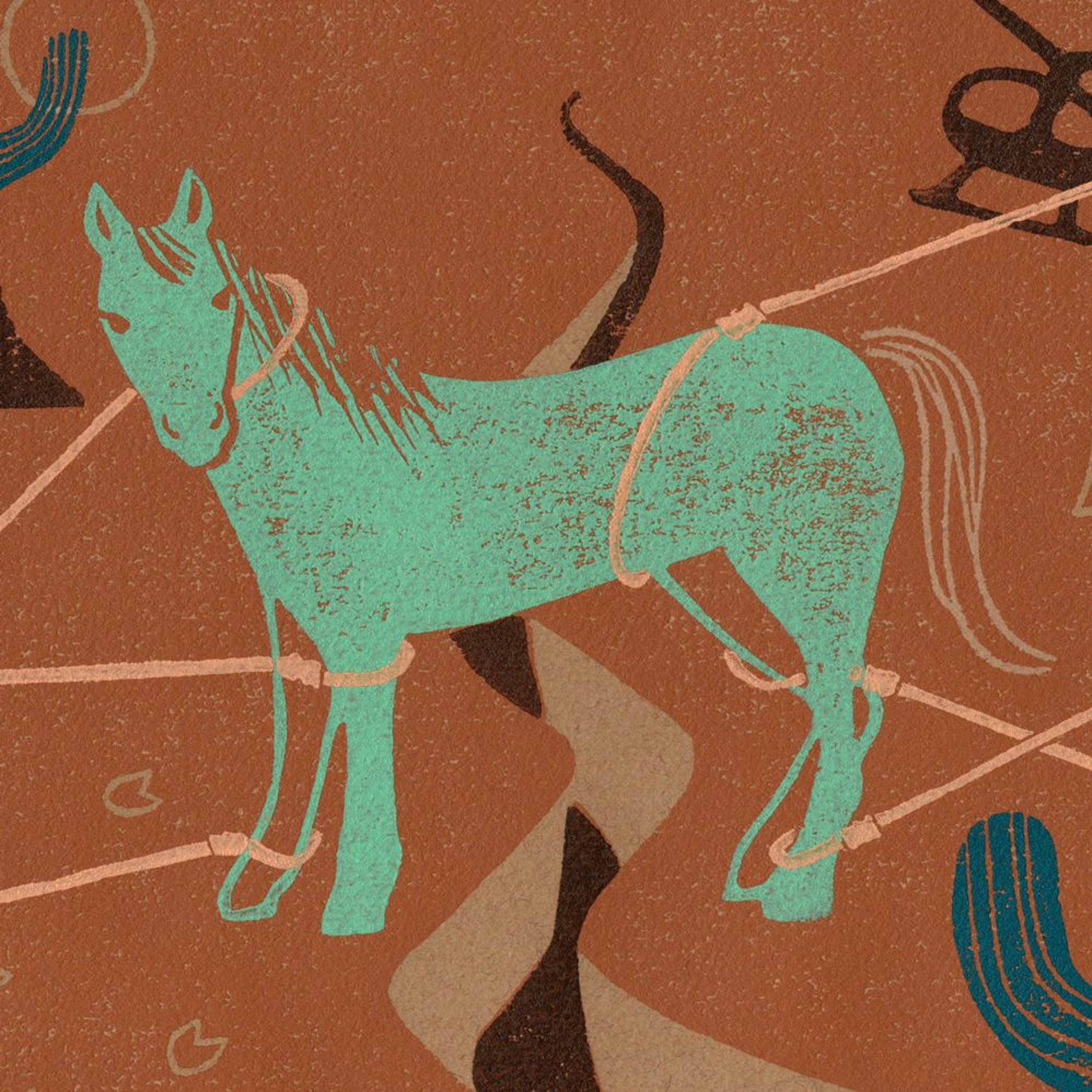 Wild horses in a not-so-wild West