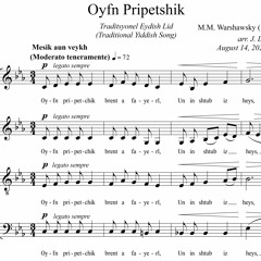 "Oyfn Pripetshik" - Yiddish Song by M.M. Warshawsky - arr. for SATB a cappella by J. Lee Graham