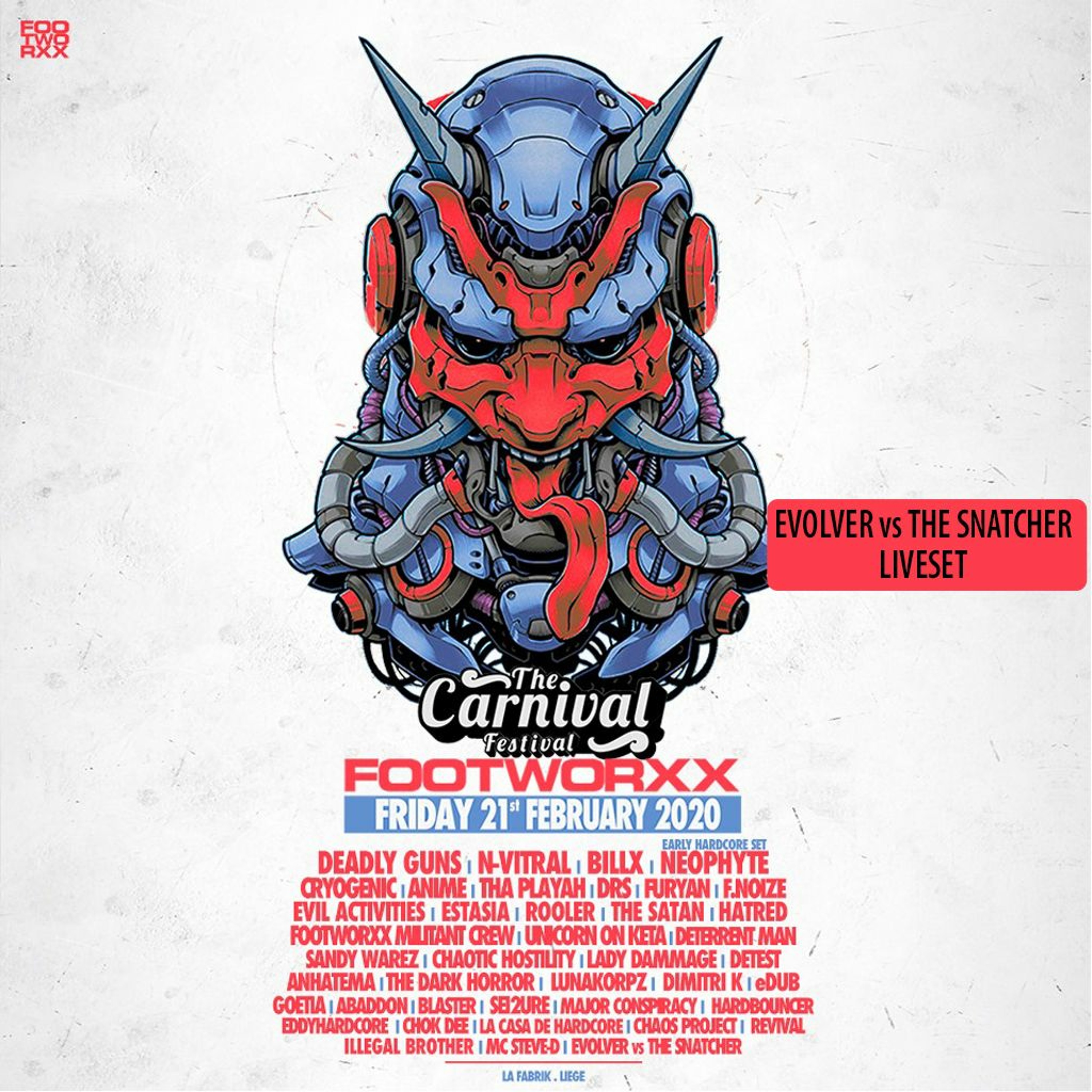 Evolver vs The Snatcher - Footworxx - The Carnival Festival 21-02-2020