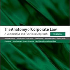 [Download] EBOOK 📙 The Anatomy of Corporate Law: A Comparative and Functional Approa