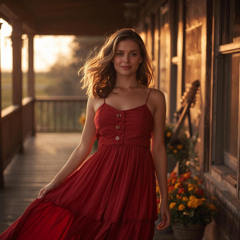 Red Sundress & Summer Rain